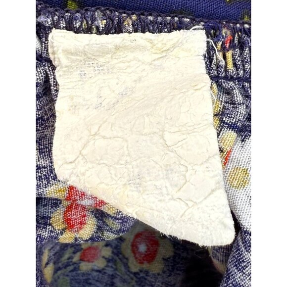 Vintage 1970s Floral Border Print Wrap Maxi Skirt, Size Small, Boho Cottagecore - Picture 5 of 6